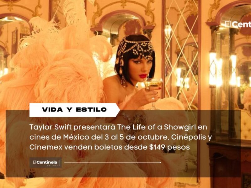 Taylor Swift estrena The Life of a Showgirl en cines de México: precios y preventa de boletos