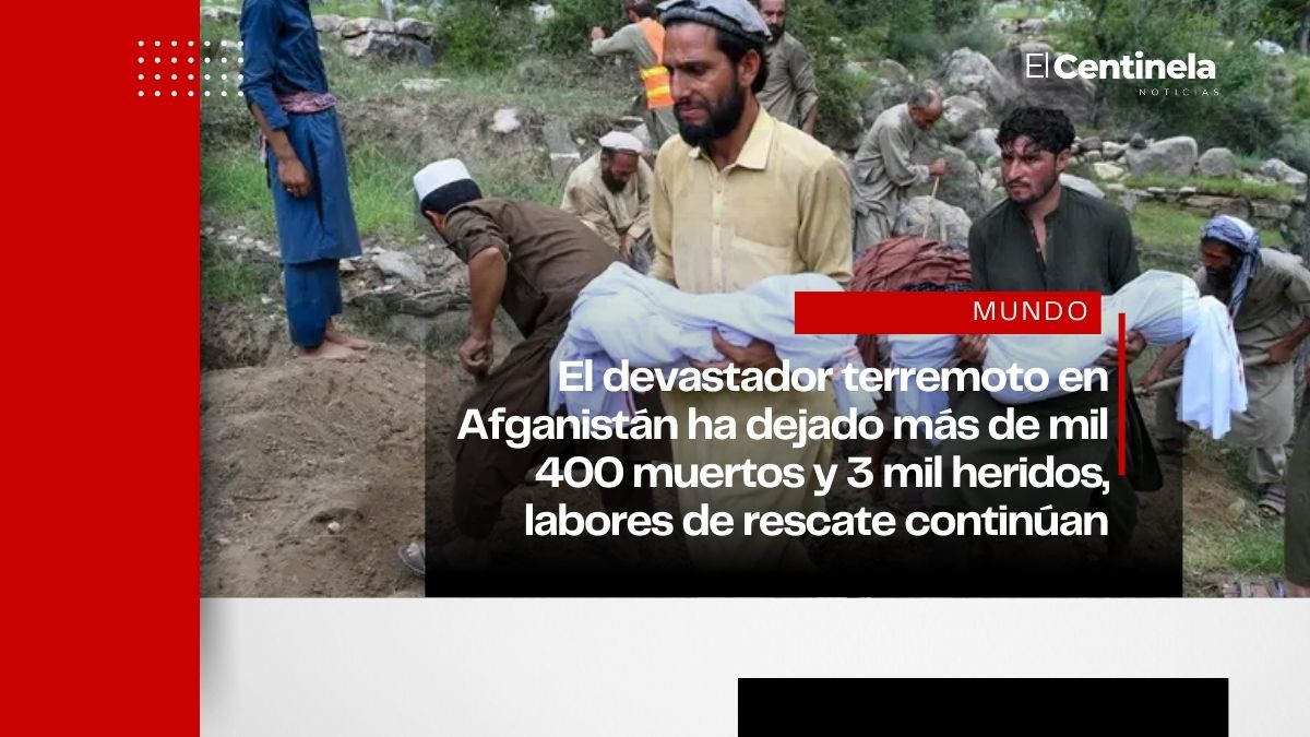 Terremoto en Afganistán deja más de mil 400 muertos y miles de heridos, sigue la ayuda internacional