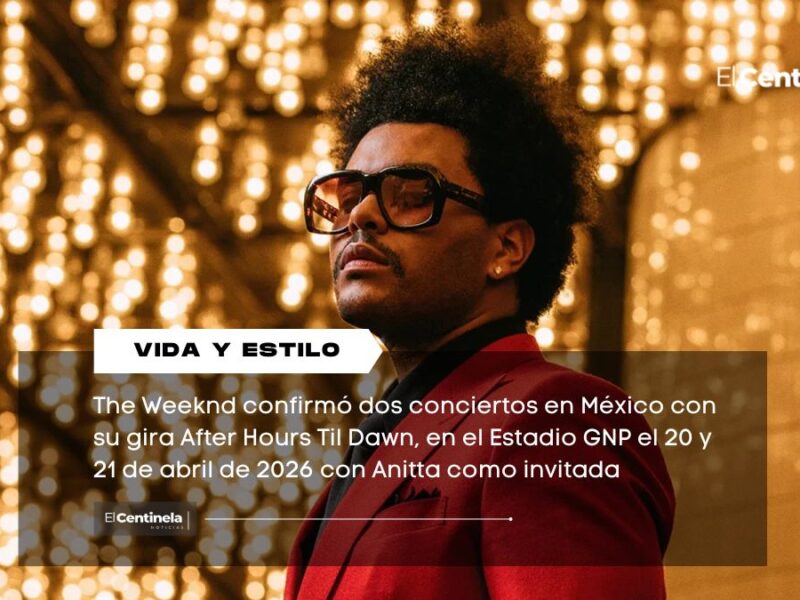 The Weeknd regresa a México en 2026: dos conciertos en el Estadio GNP con Anitta como invitada especial