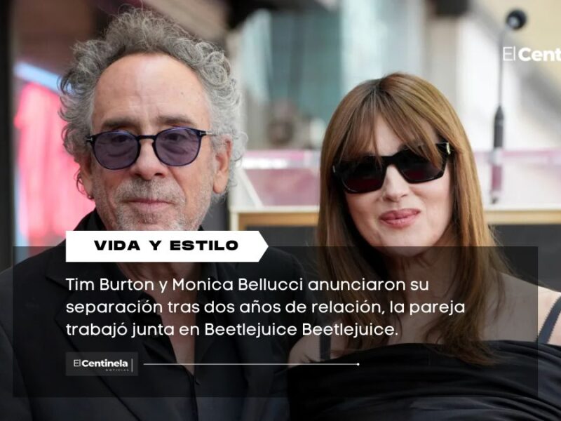 Tim Burton y Monica Bellucci anuncian su ruptura tras casi tres años juntos