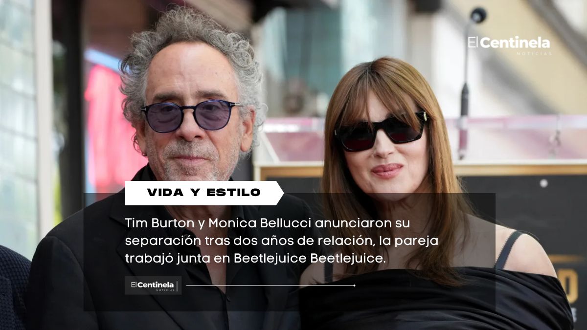Tim Burton y Monica Bellucci anuncian su ruptura tras casi tres años juntos