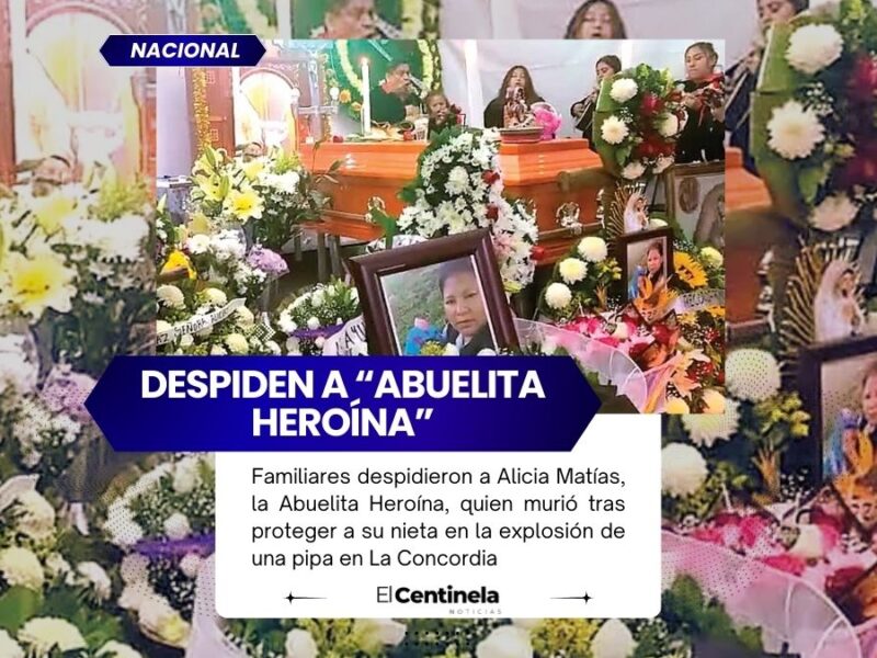 Dan último adiós a Abuelita Heroína de La Concordia: Alicia Matías deja legado de amor y valentía