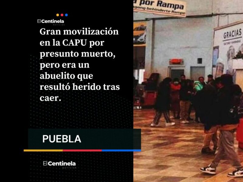 Movilización en la CAPU por presunto muerto: era un abuelito que resultó herido tras caer