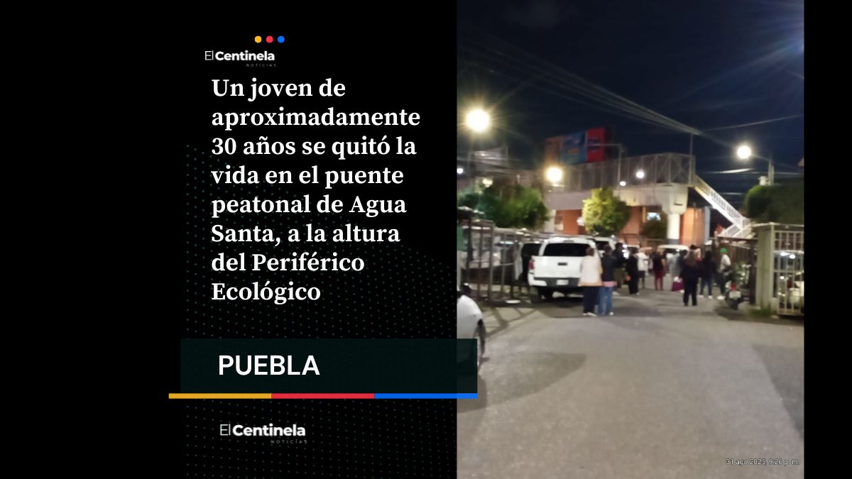Hombre se arrebata la vida al colgarse en puente peatonal de Agua Santa