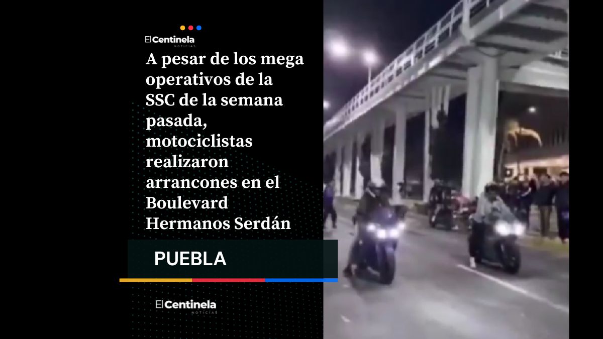 ¡No aprenden! Arrancones regresan al Boulevard Hermanos Serdán pese a operativos de seguridad