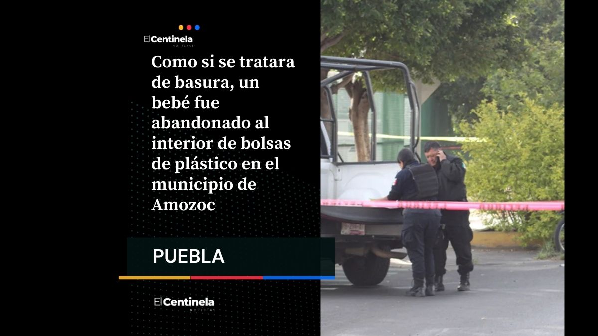 Crueldad en Amozoc: tiran a bebé como basura y perros casi lo matan