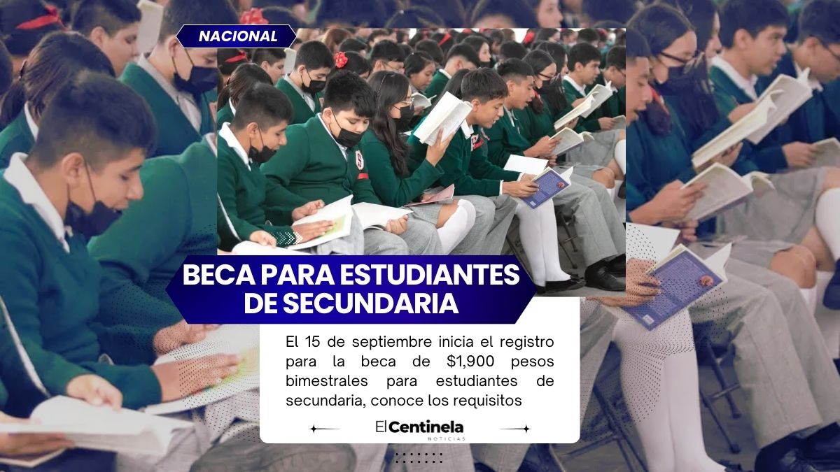 Beca federal para secundaria: inicia registro el 15 de septiembre, conoce los requisitos
