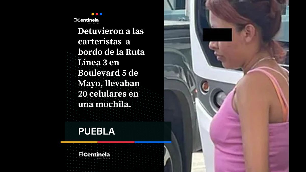 Carteristas del RUTA detenidas frente a la Fiscalía llevaban mochila con 20 celulares robados