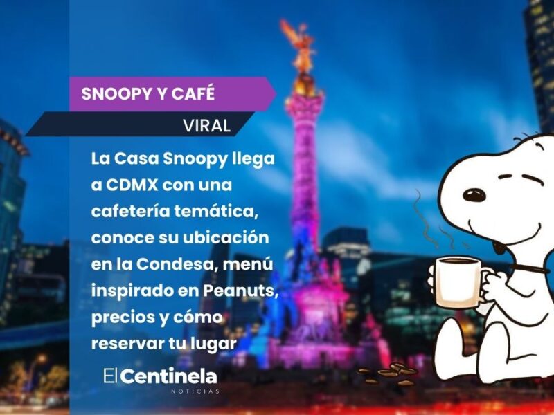 ¡Hermoso! Casa Snoopy en CDMX: menú, precios y cómo reservar en la nueva cafetería temática