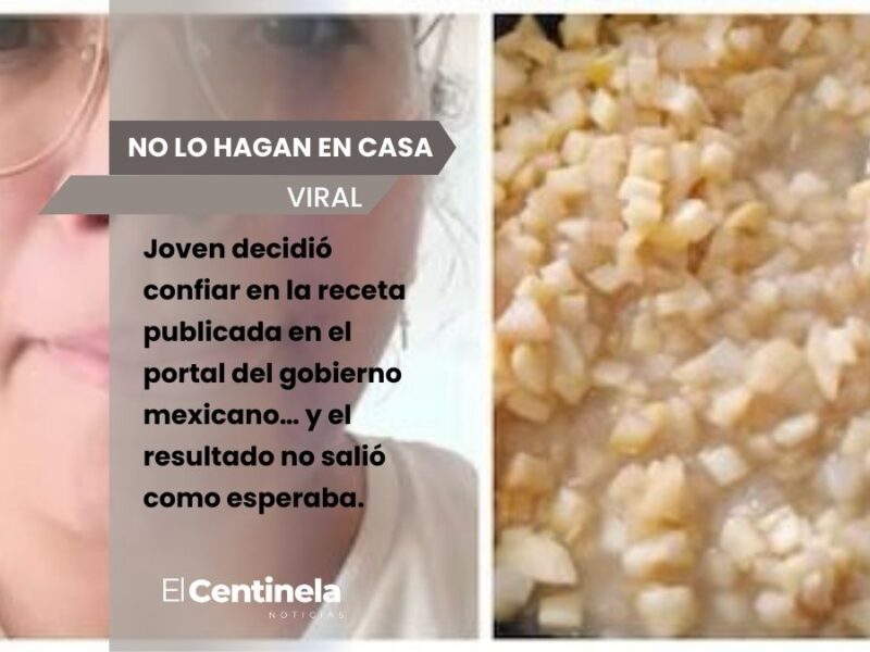 “Yo confié”: Joven sigue receta del gobierno para hacer chiles en nogada y le sale un desastre