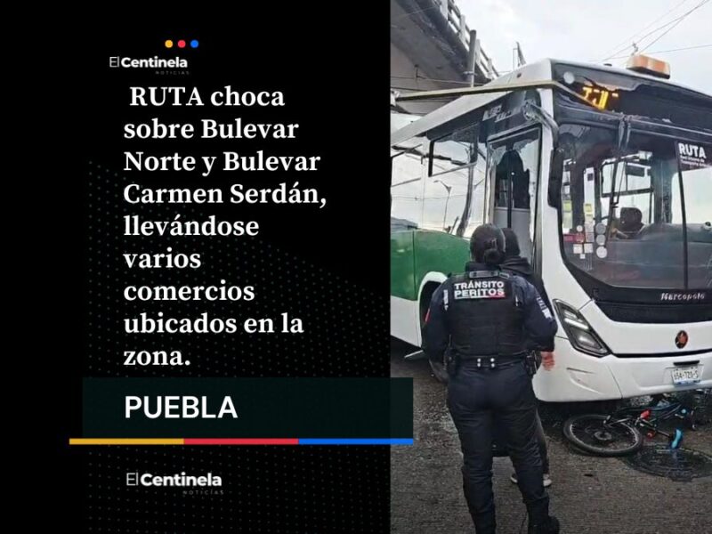 RUTA se llevó comercios, chocó contra una camioneta y arrolló a un ciclista