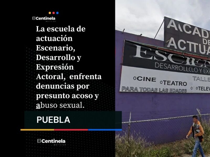 Alumna denuncia abuso en escuela de actuación de Puebla; maestro la hacía besarlo en supuestos ejercicios