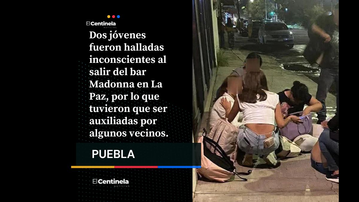 vecinos de la colonia La Paz encontraron a dos jóvenes inconscientes tiradas sobre la banqueta