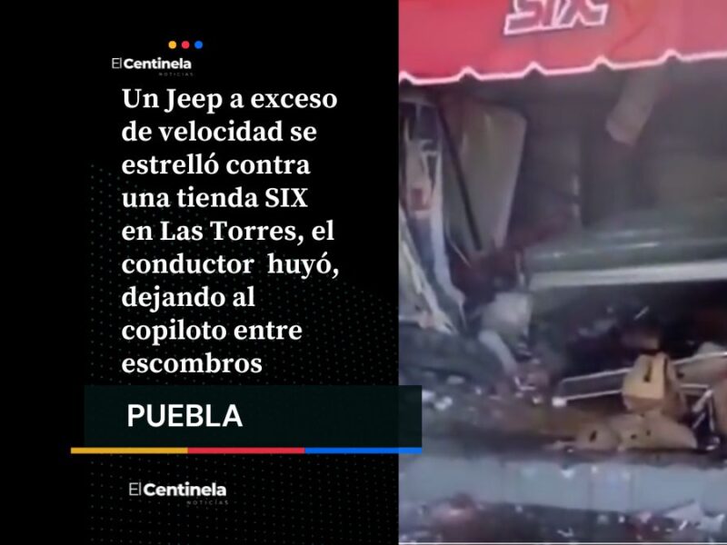 Jeep se estrella contra tienda SIX en Las Torres: conductor ebrio huye y deja al copiloto abandonado