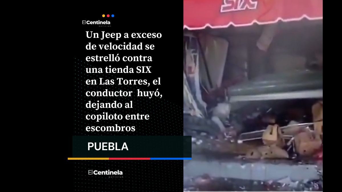 Jeep se estrella contra tienda SIX en Las Torres: conductor ebrio huye y deja al copiloto abandonado