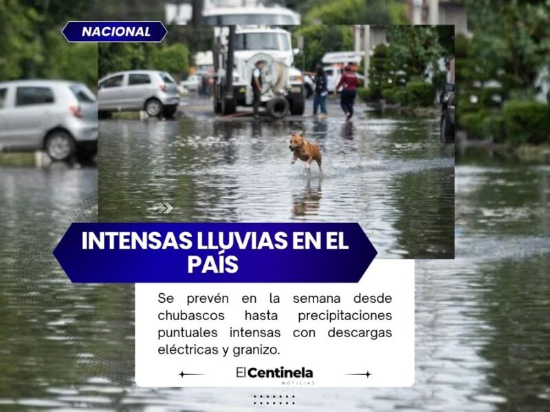 Azotarán lluvias intensas con riesgo de encharcamientos e inundaciones entre lunes y jueves