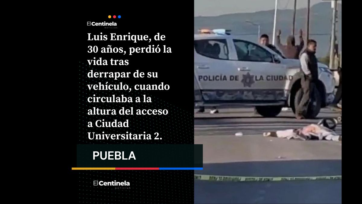 Motociclista derrapa y pierde la vida cerca de CU2