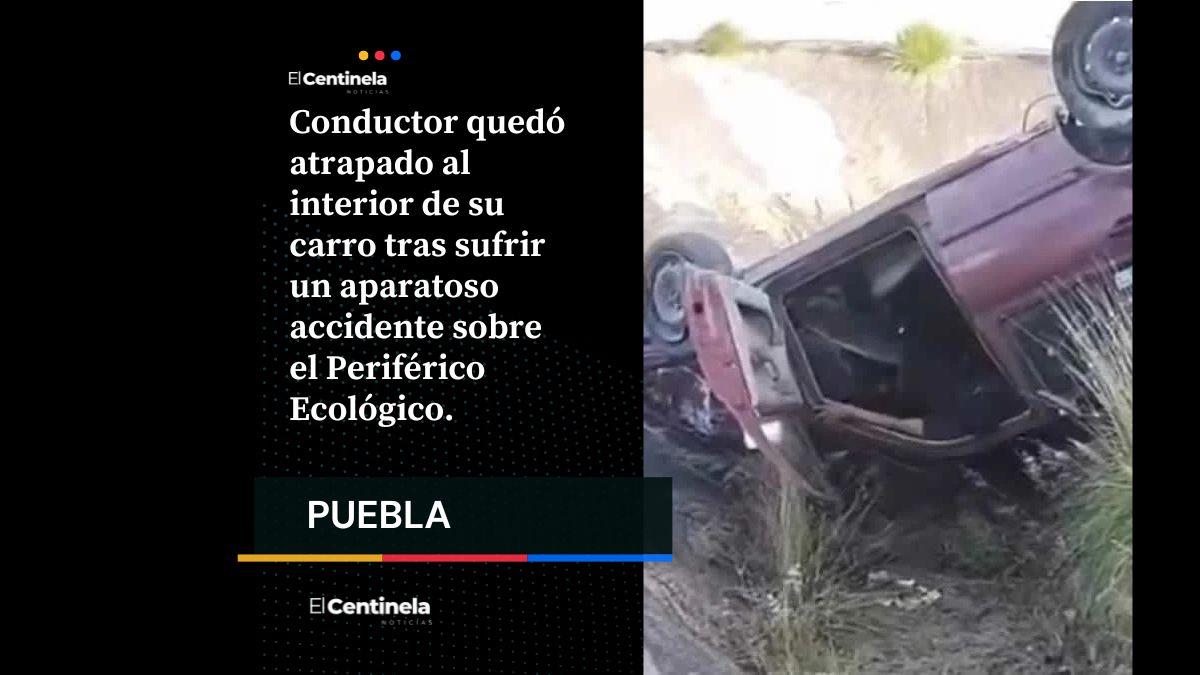Vuelca su auto y desquicia Periférico Ecológico