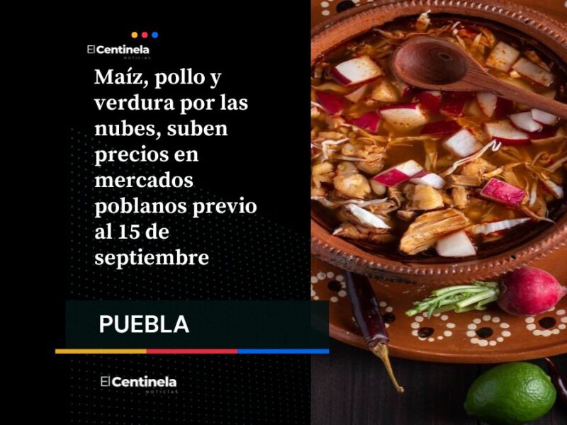 las familias poblanas comienzan a realizar sus compras para la cena de la Noche Mexicana
