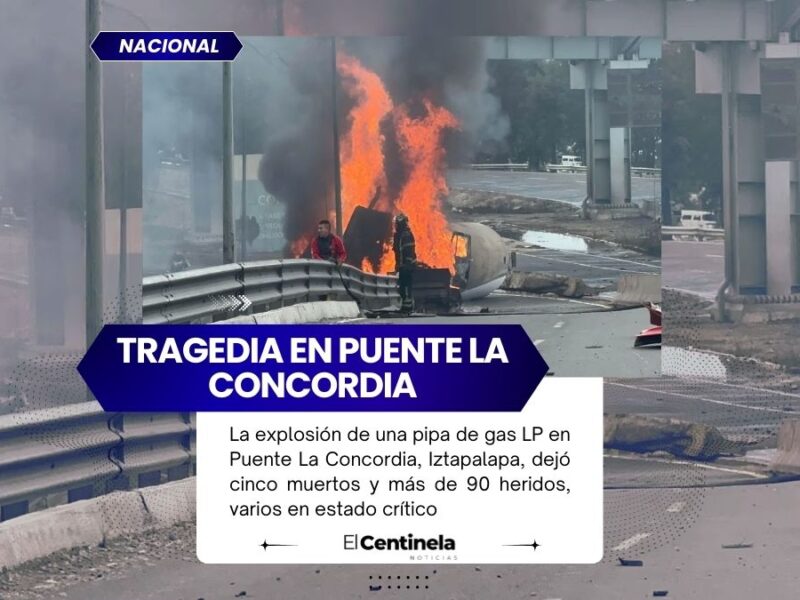Explosión de pipa en Puente La Concordia, Iztapalapa: sube a 5 el número de muertos, hay 90 heridos
