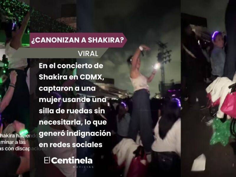 ¿Shakira milagrosa? Mujer finge discapacidad en concierto de la colombiana en CDMX y desata indignación en redes