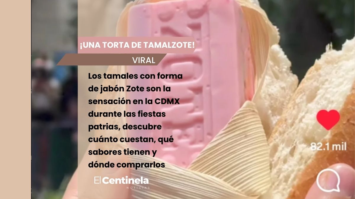 Tamales con forma de jabón Zote conquistan la CDMX en fiestas patrias: precio, sabor y dónde comprarlos