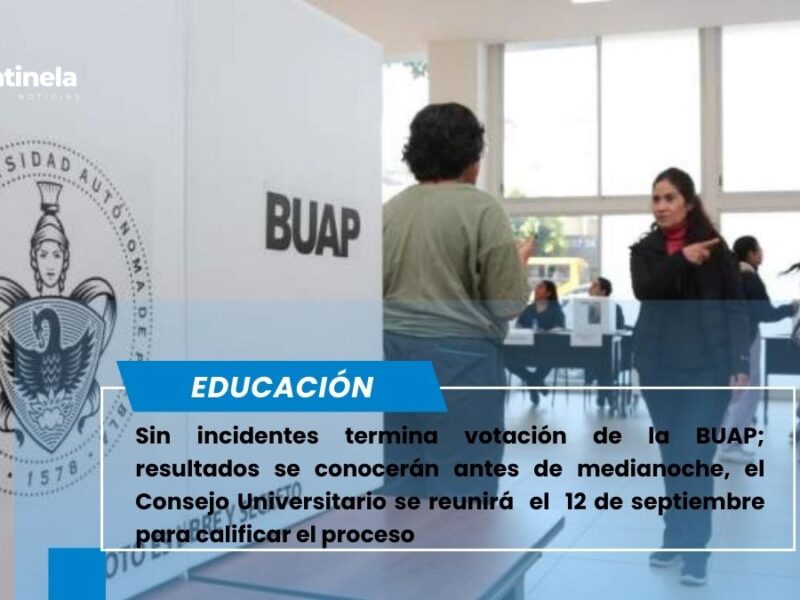 Sin incidentes culmina votación en la BUAP; tendencias se conocerán antes de medianoche