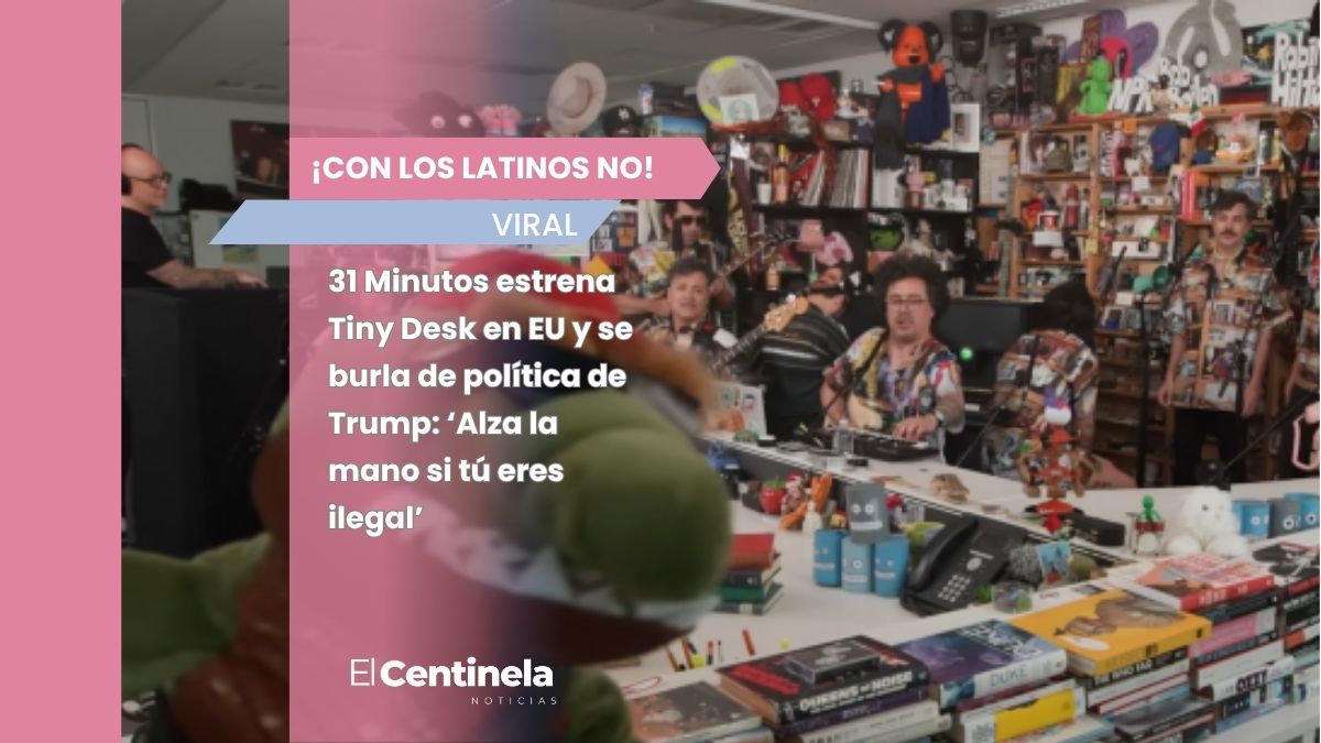 31 Minutos estrena Tiny Desk en EU y se burla de política de Trump: ‘Alza la mano si tú eres ilegal’