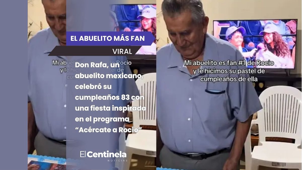 Abuelito festeja sus 83 años con fiesta temática de “Acércate a Rocío” y se vuelve viral en TikTok