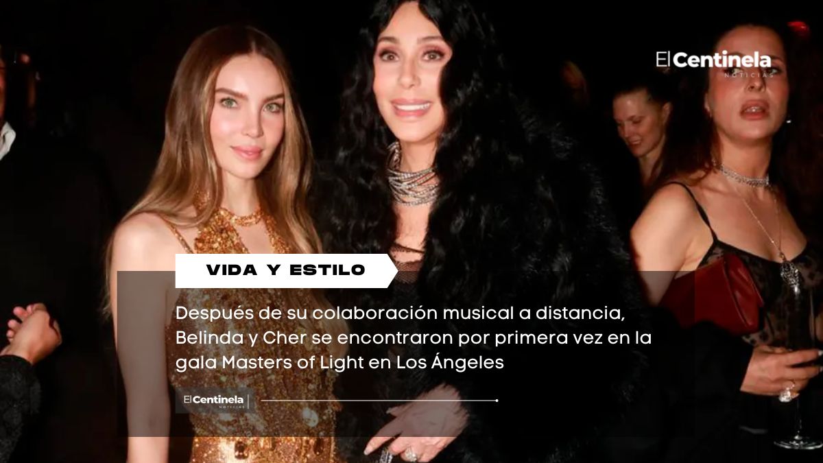 Belinda y Cher finalmente se conocen en persona en Los Ángeles y deslumbran en la gala Masters of Light