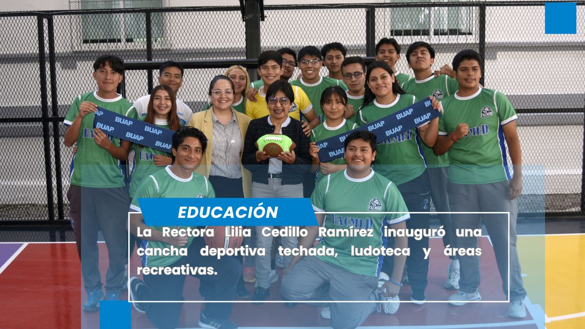 Inaugura Rectora Lilia Cedillo cancha deportiva y espacios de esparcimiento en el Área de la Salud