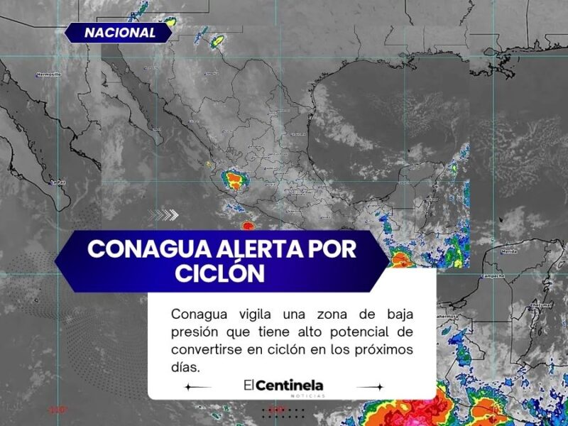 Toma Fuerza Potencial Ciclón Sonia: Conagua Vigila esta Zona en el Océano Pacífico
