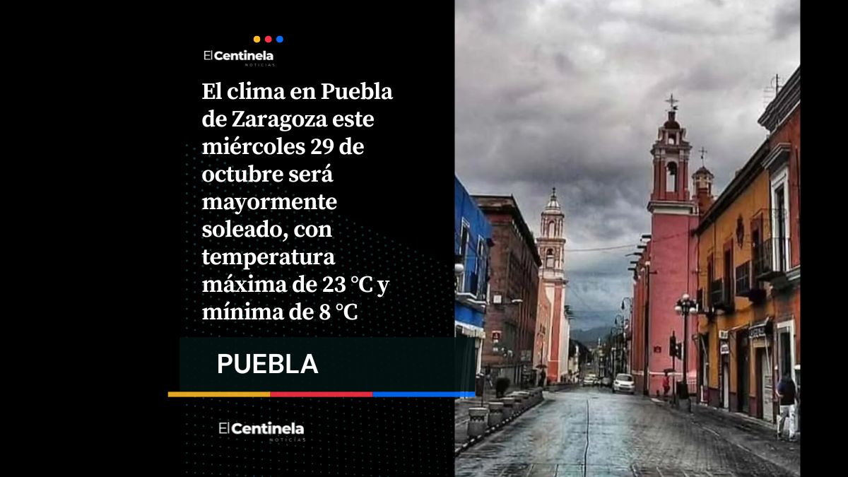 Clima en Puebla hoy, miércoles 29 de octubre: día soleado con ligera probabilidad de lluvia