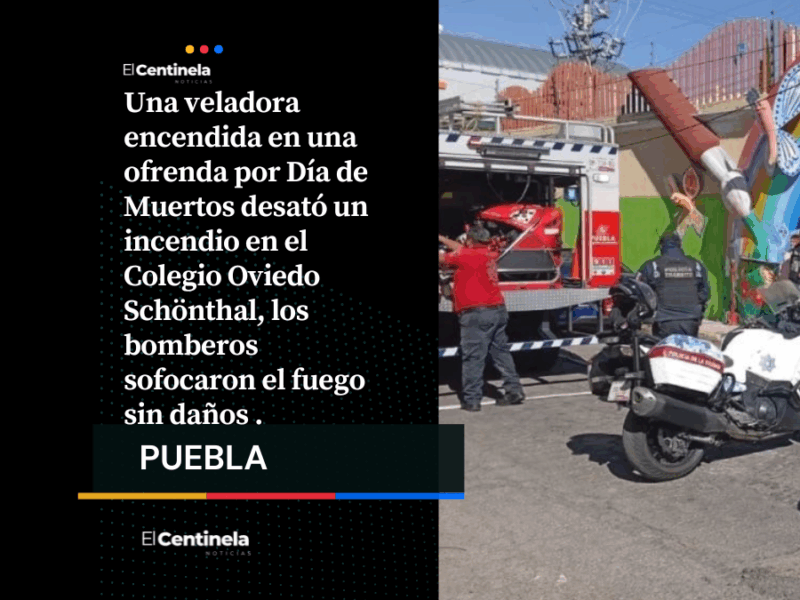 Incendio en ofrenda del Colegio Oviedo Schönthal deja tres maestros intoxicados