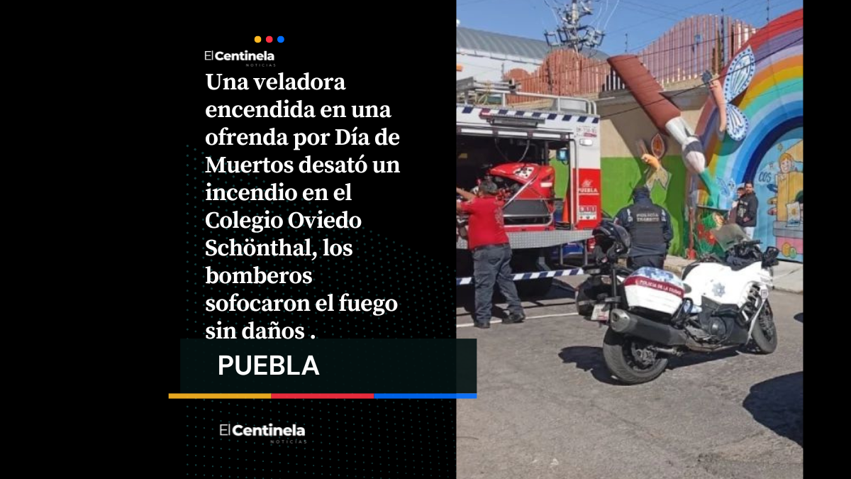 Incendio en ofrenda del Colegio Oviedo Schönthal deja tres maestros intoxicados