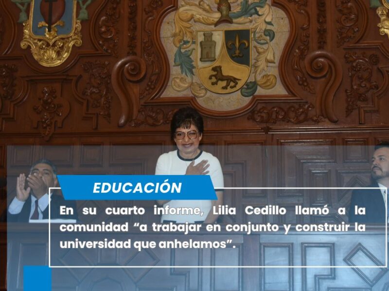 Lilia Cedillo presenta su Cuarto Informe de Labores y rinde protesta como Rectora de BUAP