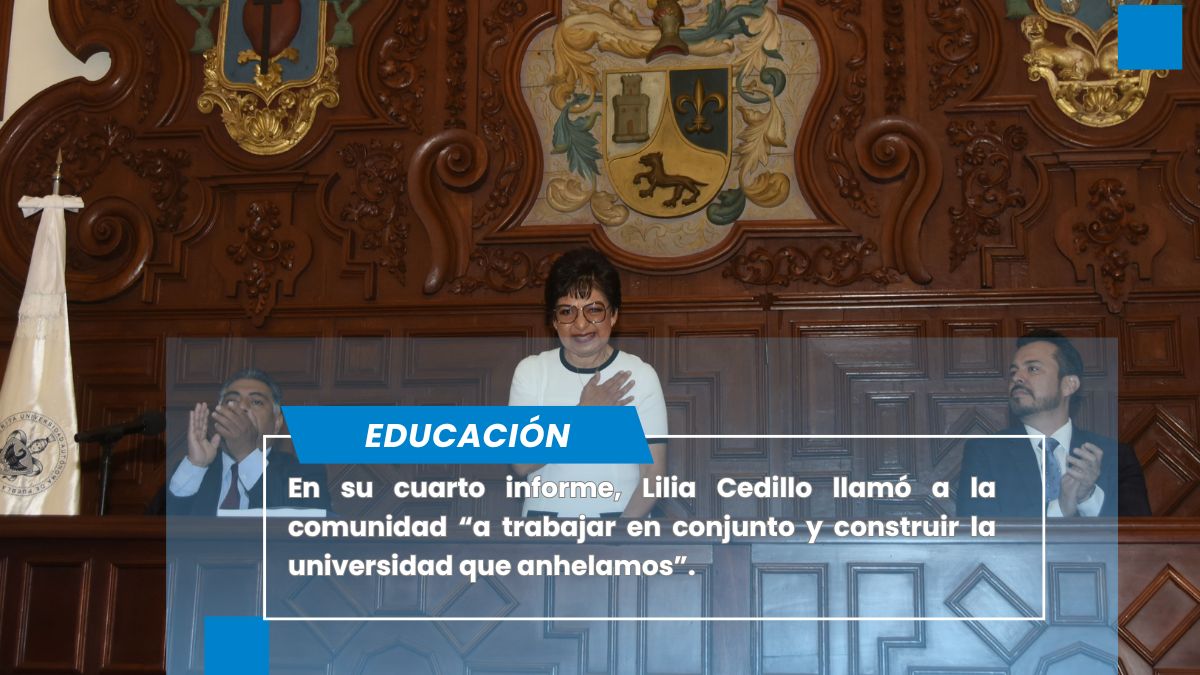 Lilia Cedillo presenta su Cuarto Informe de Labores y rinde protesta como Rectora de BUAP