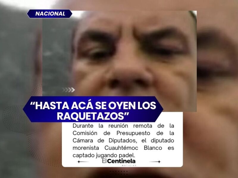 “Hasta acá se oyen los raquetazos”: Cuauhtémoc Blanco sesiona mientras juega pádel