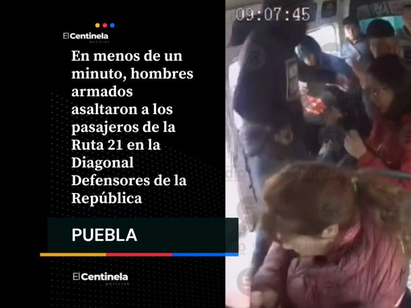 Asalto en segundos: delincuentes apuntan y roban a pasajeros de la Ruta 21 en la Diagonal Defensores