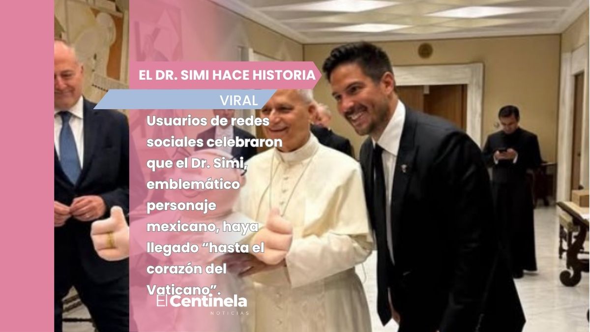 El Dr. Simi llega al Vaticano: papa León XIV recibe su icónico peluche de manos de Víctor González