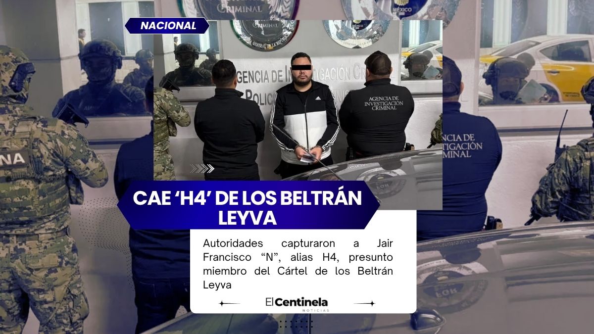 Detienen al ‘H4’, integrante del Cártel de los Beltrán Leyva, en el EdoMex