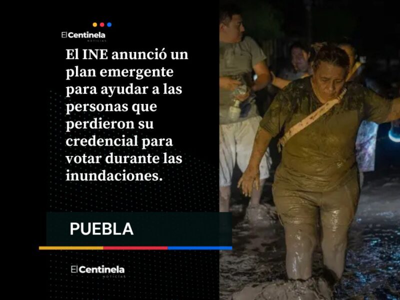 Si perdiste tu INE por las lluvias en Puebla, puedes reimprimirla sin cita