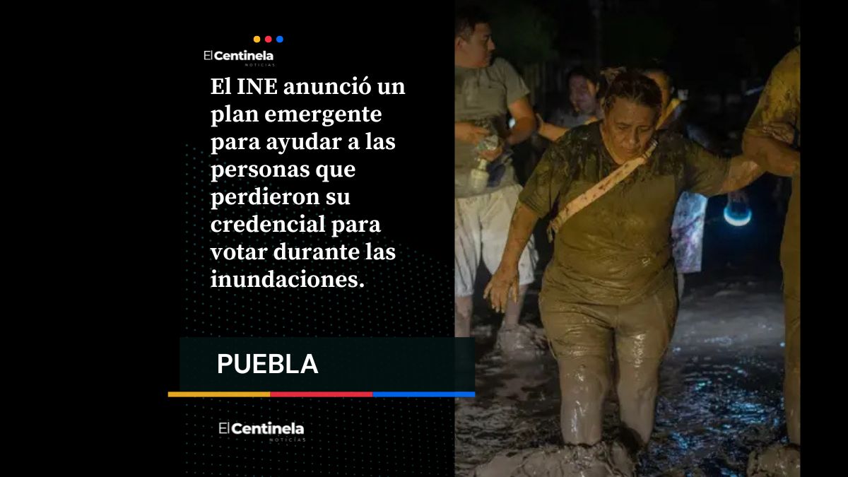 Si perdiste tu INE por las lluvias en Puebla, puedes reimprimirla sin cita