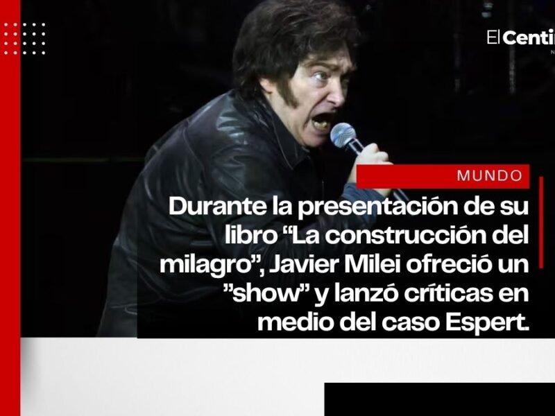 ¡No es IA! Javier Milei convierte la presentación de su libro en un show musical