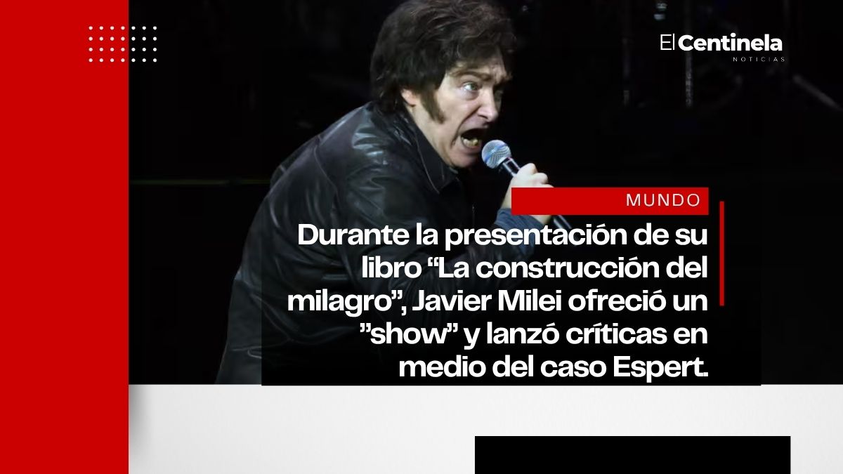 ¡No es IA! Javier Milei convierte la presentación de su libro en un show musical