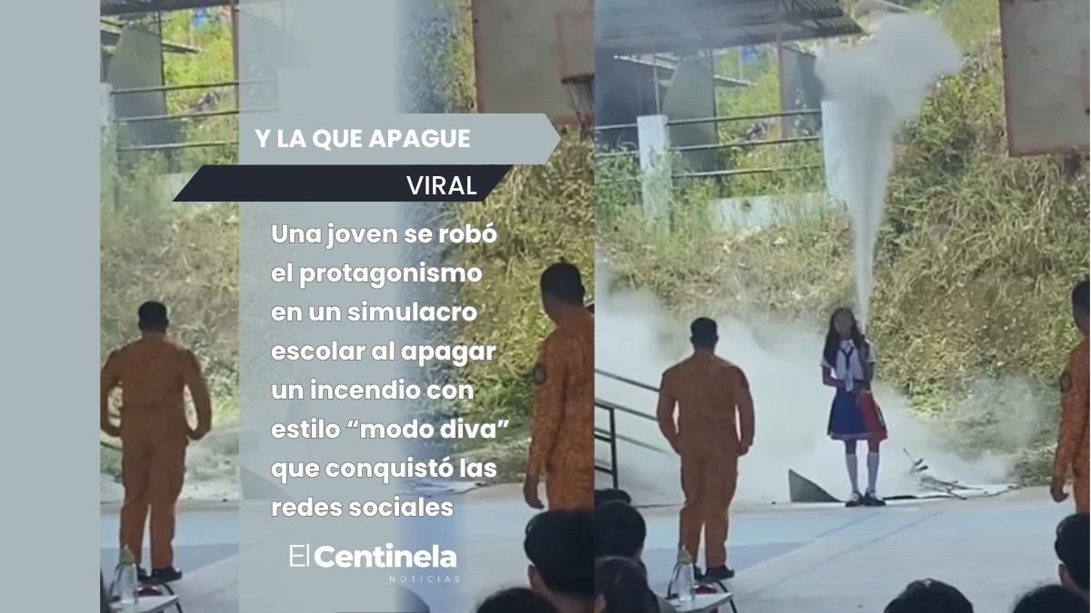 ¿Ella creó a las bomberas? Joven apaga incendio durante simulacro escolar y se vuelve viral
