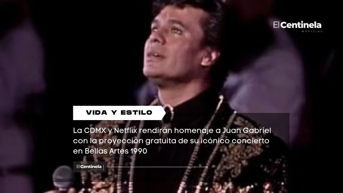 Juan Gabriel regresa al Zócalo: proyección gratuita de su histórico concierto en Bellas Artes