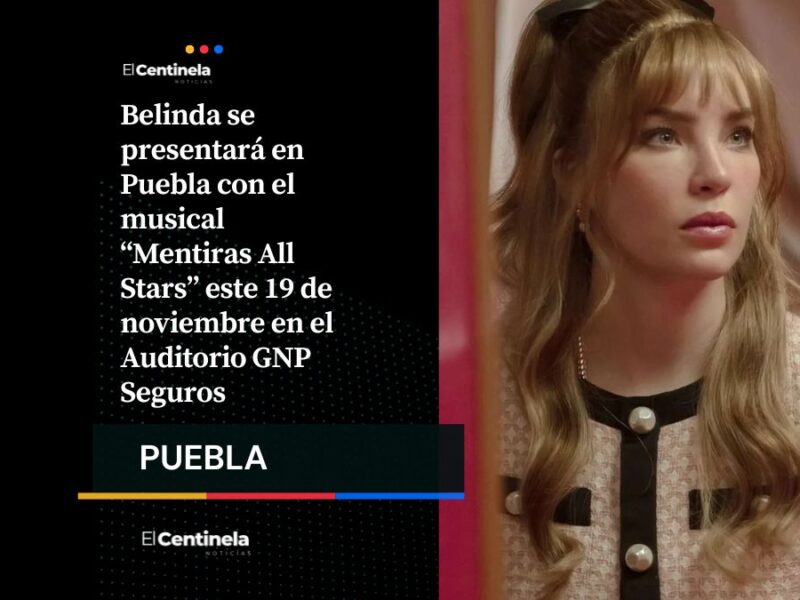 Belinda llegará a Puebla con “Mentiras All Stars”, una noche ochentera imperdible