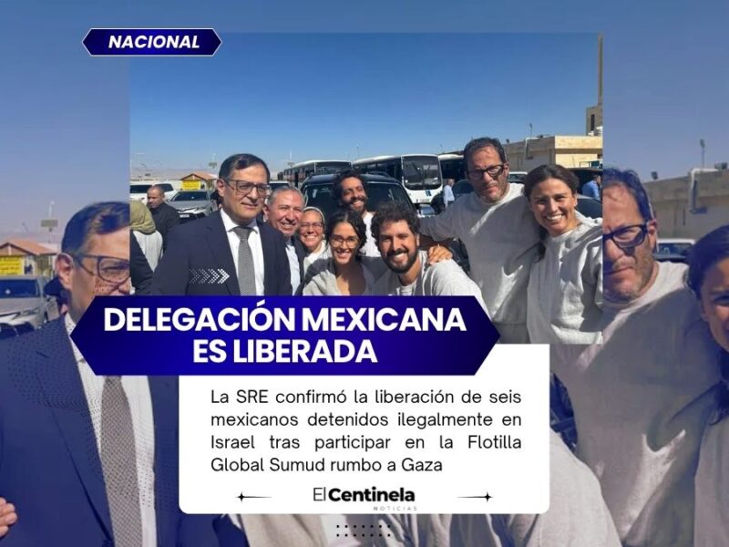 Mexicanos de la Flotilla Global Sumud son liberados tras encarcelamiento en Israel