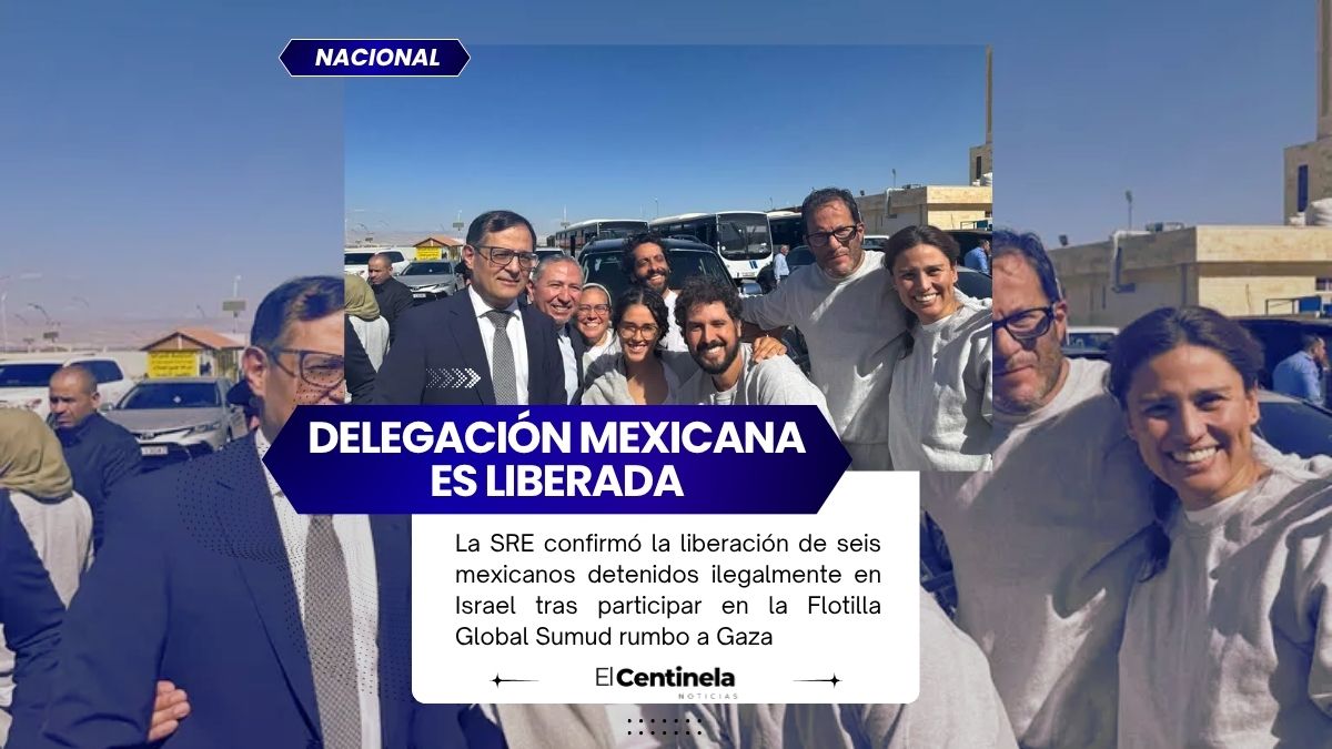 Mexicanos de la Flotilla Global Sumud son liberados tras encarcelamiento en Israel